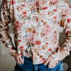 So Me Floral Button Front Cardigan NWOT
